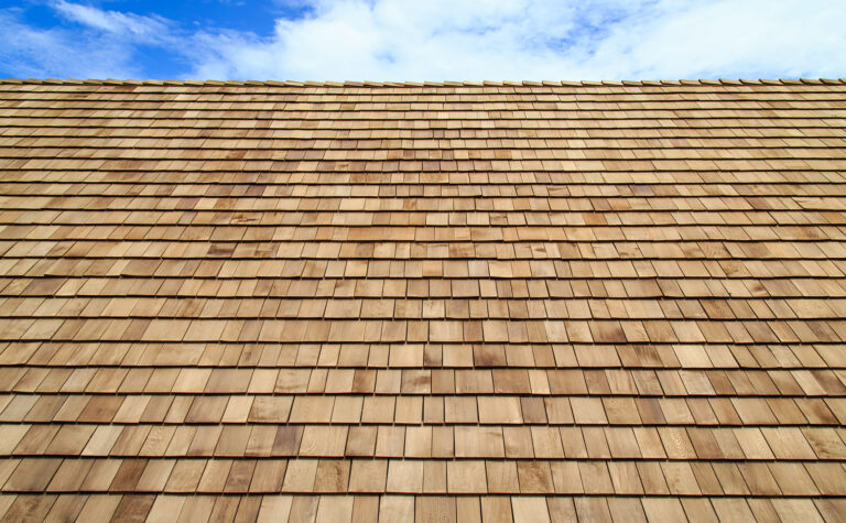 Cedar shake roof