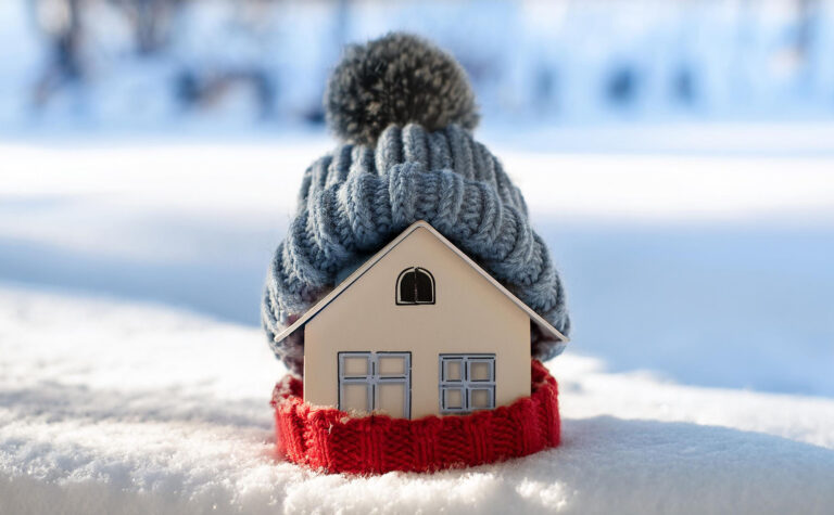 A house in the snow